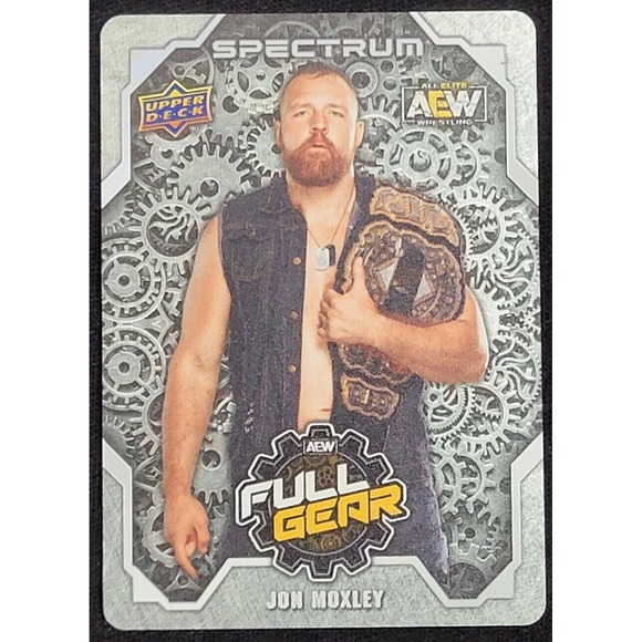 2021 UPPER DECK AEW‎ SPECTRUM JON MOXLEY FULL GEAR METAL CARD